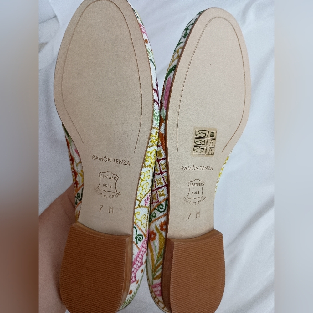 NEW RAMON TENZA Boho Artsy 7 Embroidered‎ Slip-On Loafers - Multicolor (#867) - Picture 6 of 6